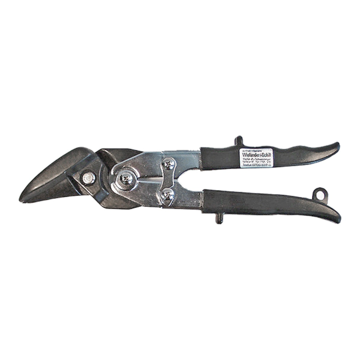 Right-hand cutting metal snips Body metal snips, cutting length 35 mm