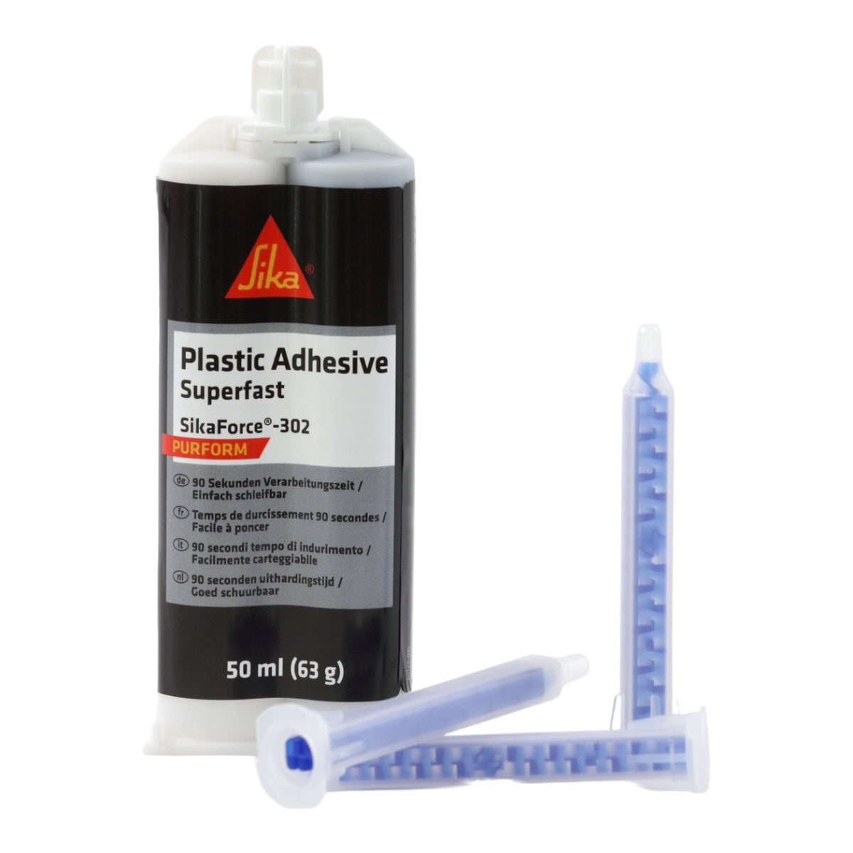 SikaForce-302 (AB) black C19 /6 CTR50 - set of 2