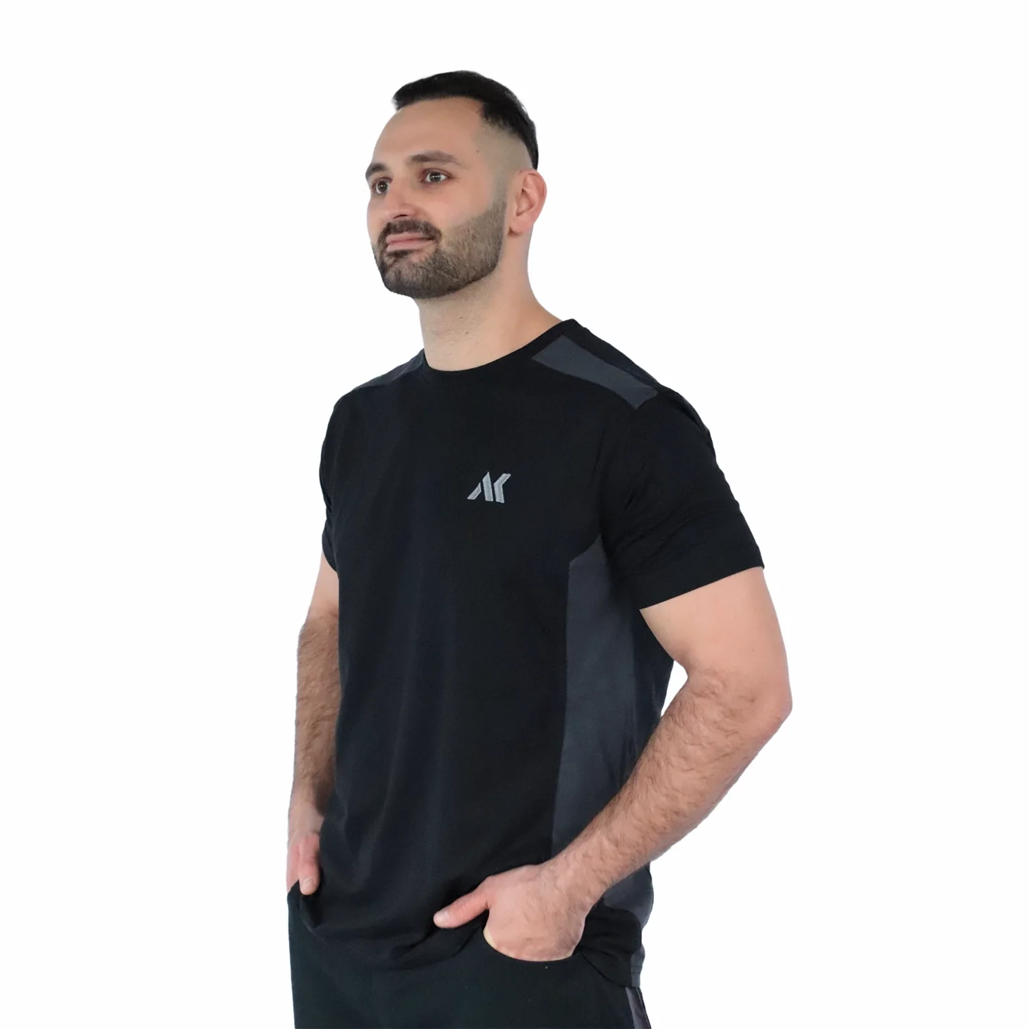 Workwear BIO T-Shirt Logo Embroidery Grey