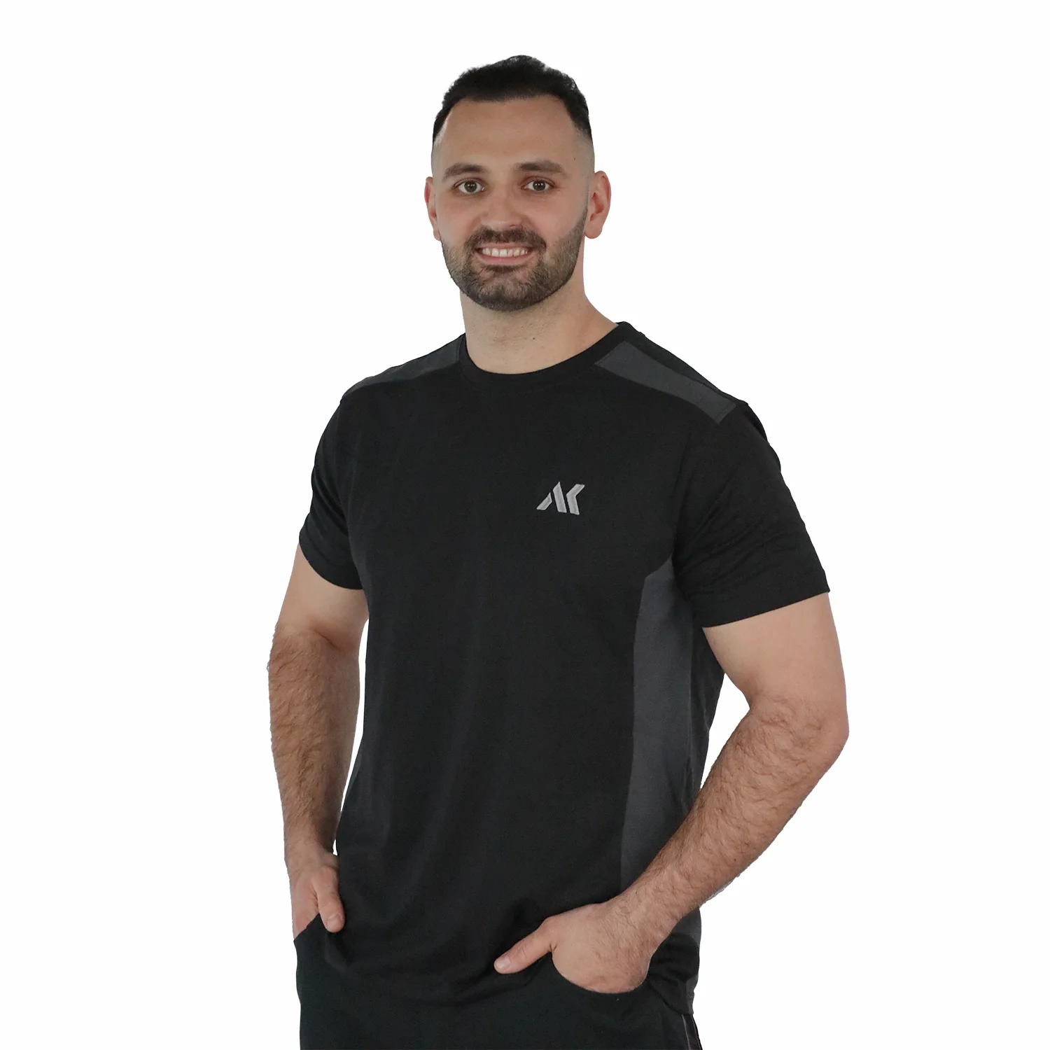 Workwear BIO T-Shirt Logo Embroidery Grey