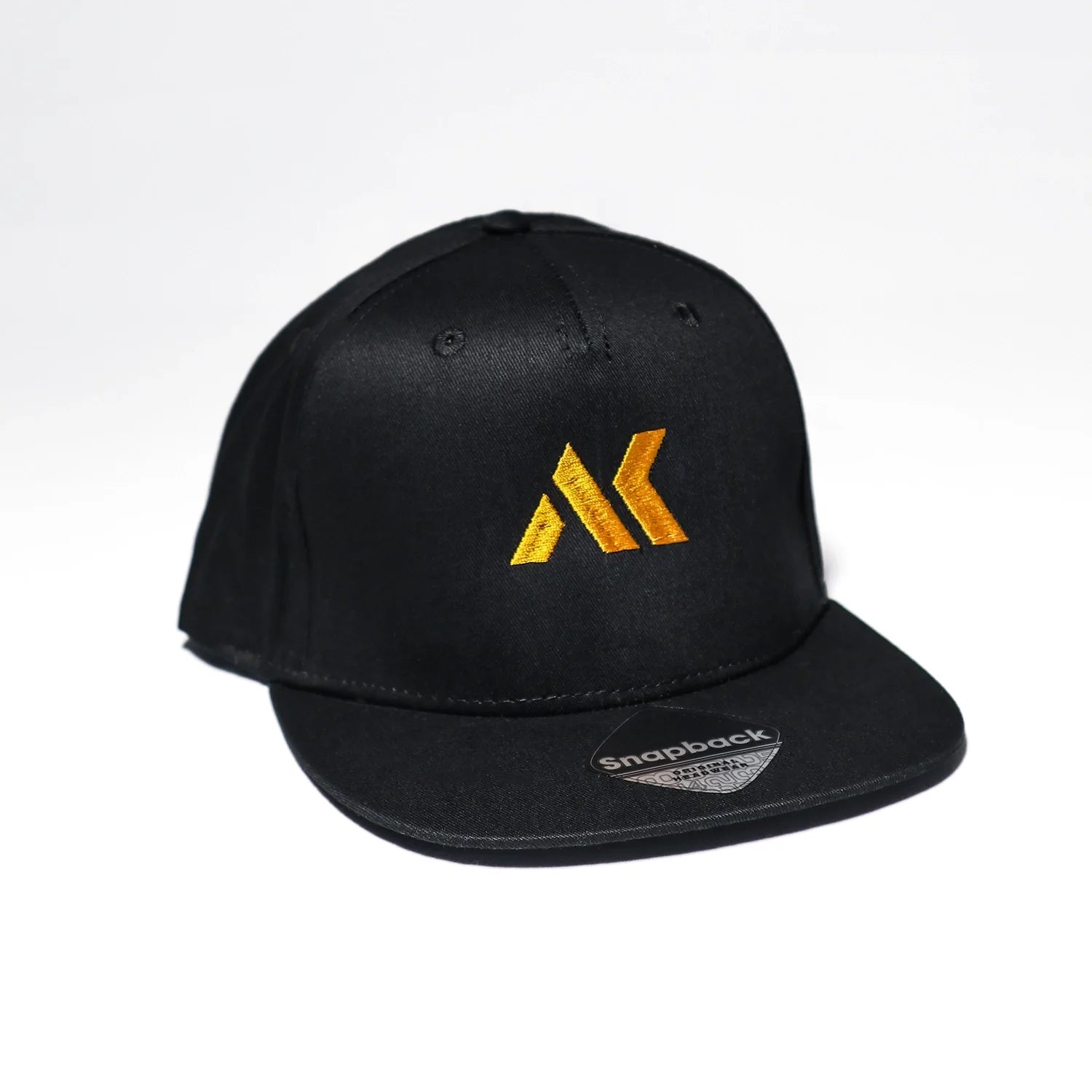 Snapback Cap Logo Embroidery Gold