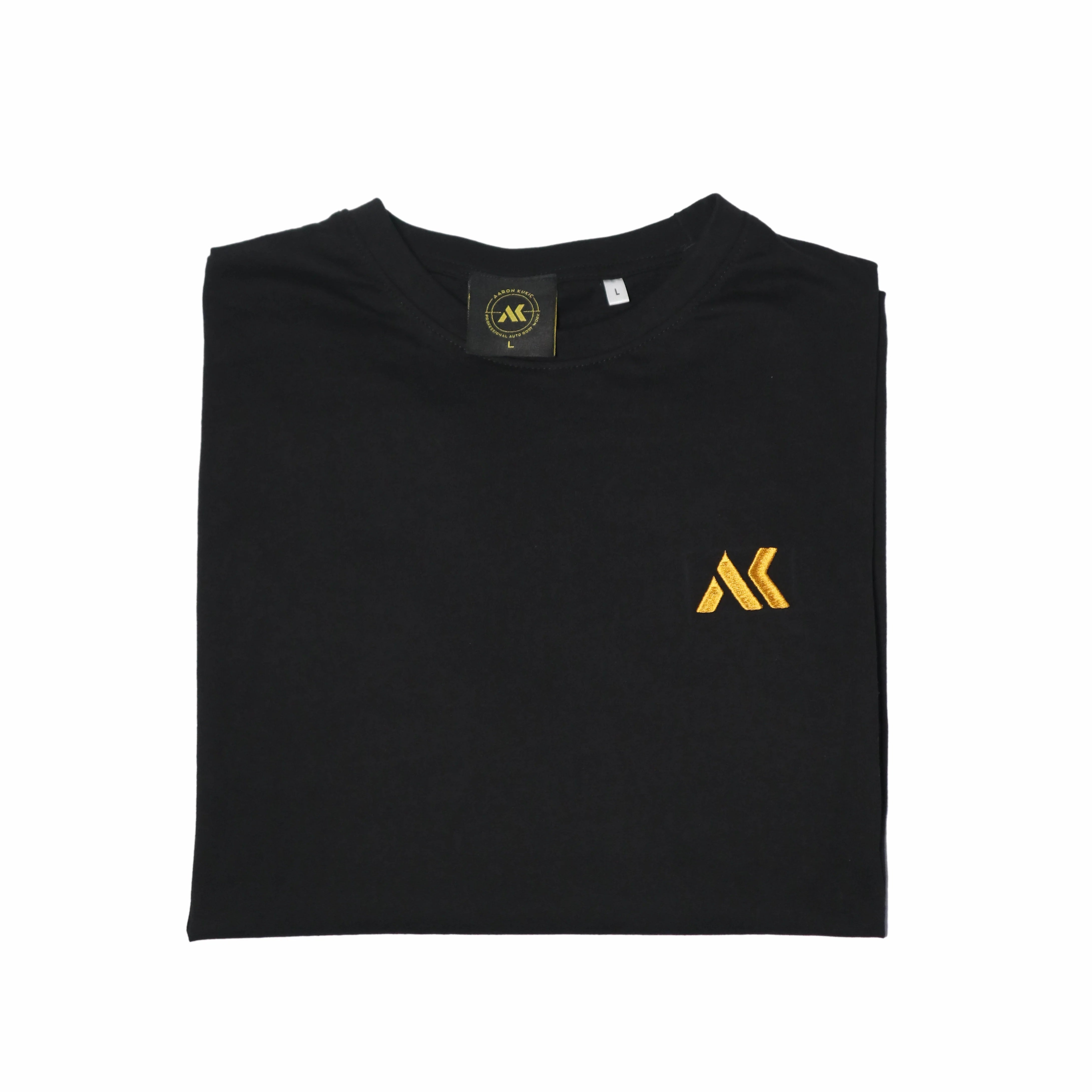 Basic T-Shirt Logo Embroidery Gold